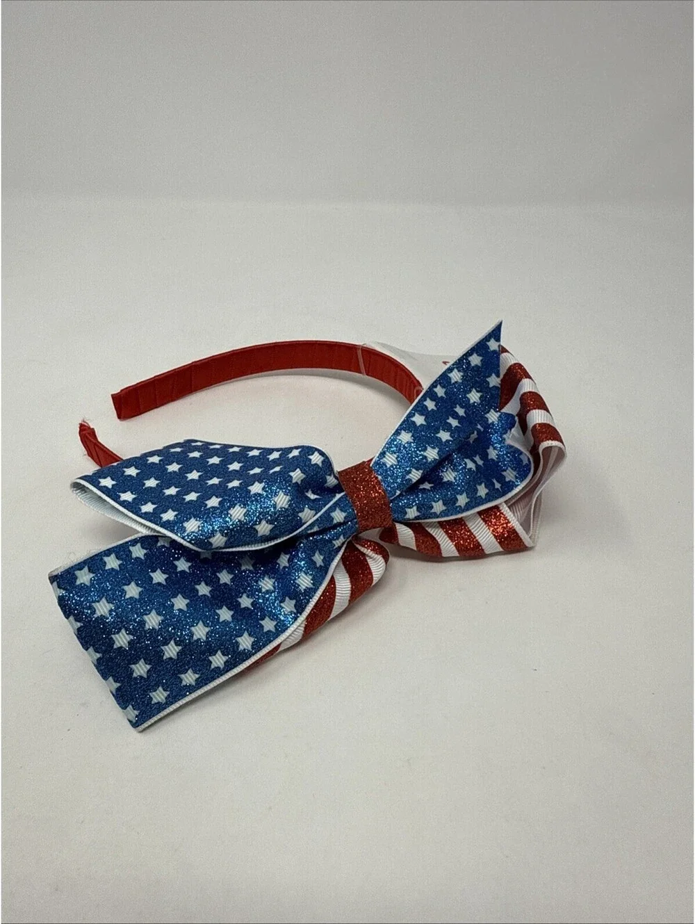 USA Red White And Blue Sparkly Head Band